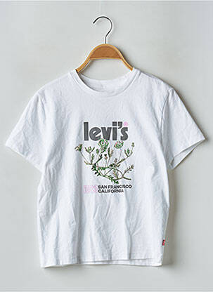 Tricou croială dreaptă mâneci scurte alb LEVI'S femeie