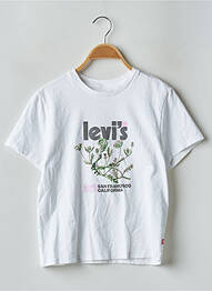 Tricou croială dreaptă mâneci scurte alb LEVI'S femeie