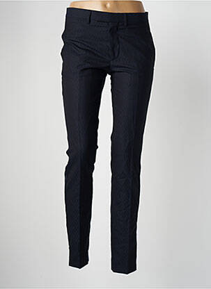 Pantalon drept închidere cu fermoar sub clapetă cu cârlig mărime normală albastru THE KOOPLES femeie