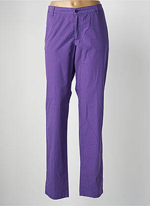 Pantalon chino închidere cu fermoar sub clapetă cu nasturi mărime normală violet THE KOOPLES femeie