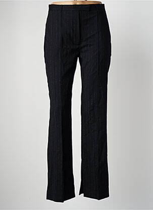 Pantalon drept închidere cu fermoar sub clapetă cu cârlig mărime normală negru THE KOOPLES femeie