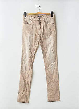 Blugi cu croială slim maro APRIL 77 femeie