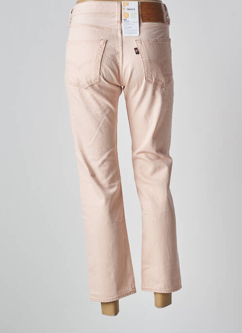 Blugi cu croială dreaptă roz LEVIS femeie