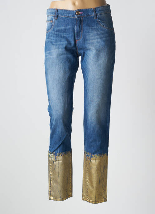 Blugi cu croială slim albastru TRUSSARDI JEANS femeie