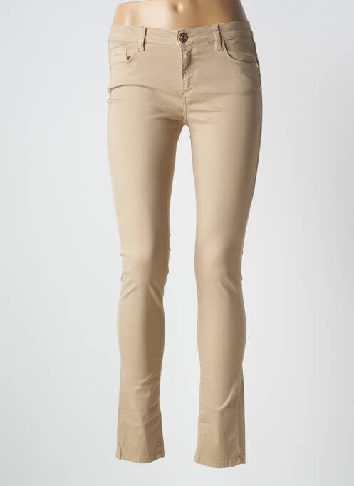 Pantalon slim maro TRUSSARDI JEANS femeie