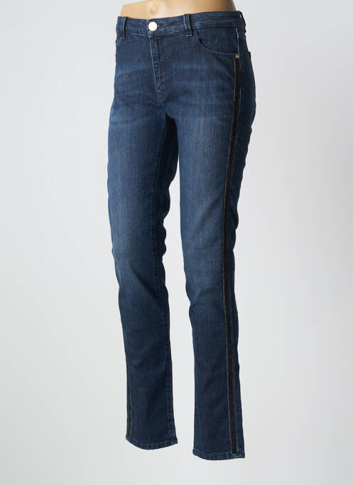 Blugi cu croială slim albastru TRUSSARDI JEANS femeie