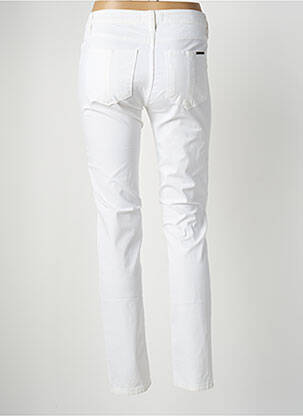 Pantalon slim talie joasă talie joasă alb POLES femeie