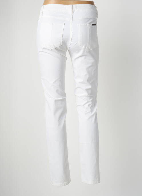 Pantalon slim alb POLES femeie