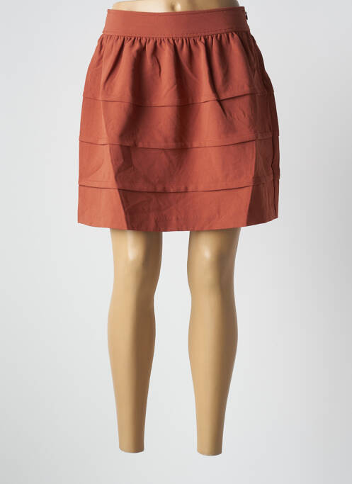 Fustă scurtă maro SEE U SOON femeie