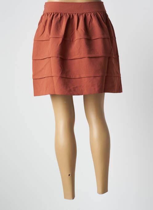 Fustă scurtă maro SEE U SOON femeie