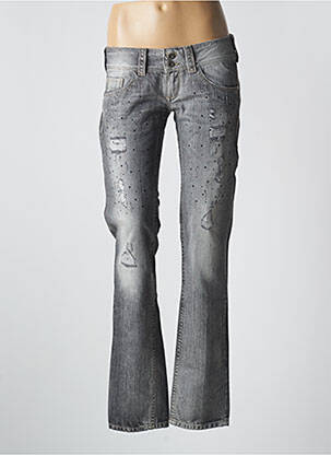 Blugi bootcut buzunare gri BSB femeie