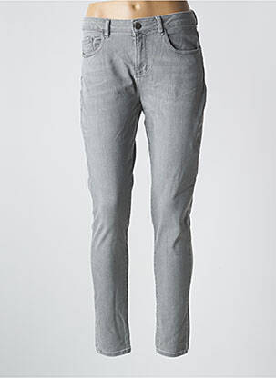 Blugi cu croială slim gri CYRILLUS femeie