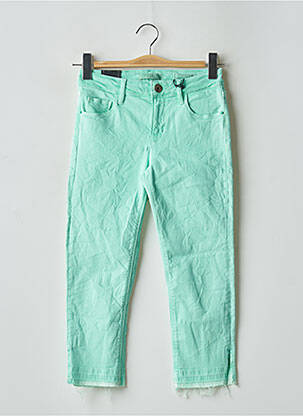 Pantalon trei sferturi buzunare verde GUESS femeie