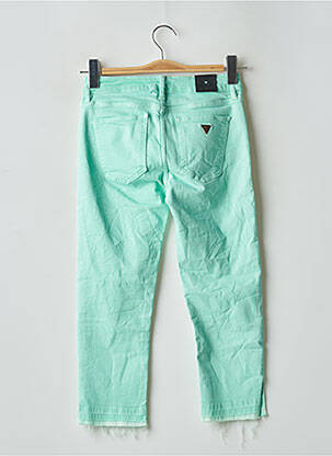 Pantalon trei sferturi buzunare verde GUESS femeie