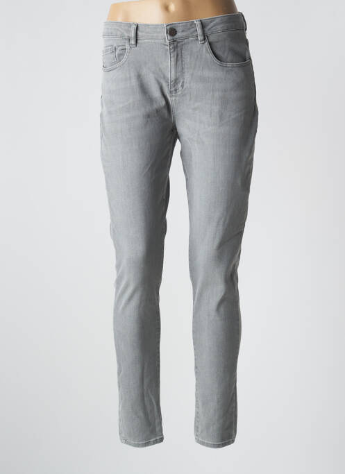 Blugi cu croială slim gri CYRILLUS femeie