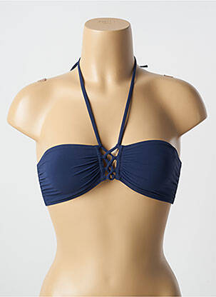 Sutien de costum de baie elasticitate top bentiță albastru PRINCESSE TAM-TAM femeie