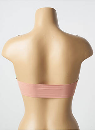 Sutien efect material satinat top bentiță roz PASSIONATA femeie