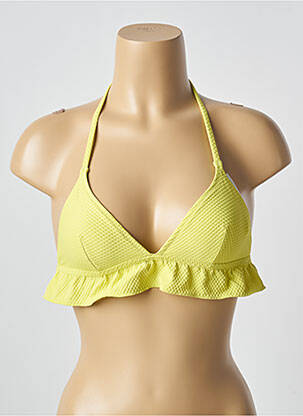Sutien de costum de baie elasticitate top triunghiuri verde PRINCESSE TAM-TAM femeie