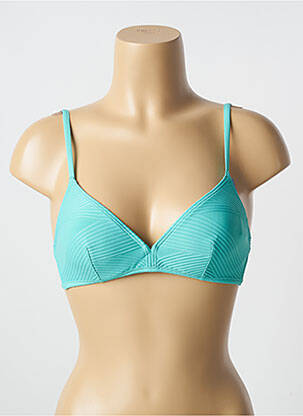 Sutien de costum de baie elasticitate top triunghiuri albastru PRINCESSE TAM-TAM femeie