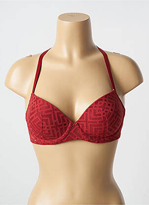 Sutien efect material satinat top sutien modelat roșu PASSIONATA femeie