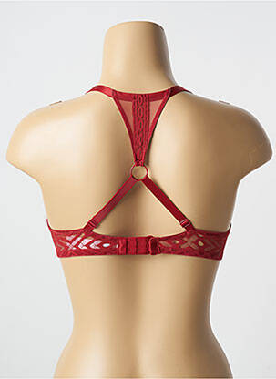Sutien efect material satinat top sutien modelat roșu PASSIONATA femeie