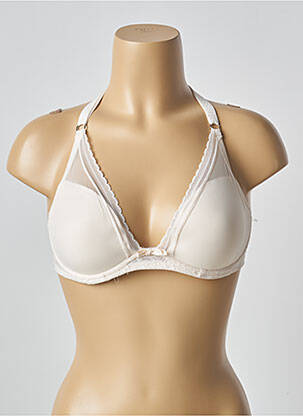 Sutien efect material satinat top sutien modelat bej PASSIONATA femeie