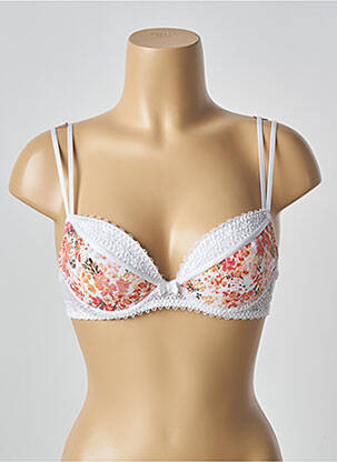 Sutien efect material satinat top sutien modelat alb PASSIONATA femeie