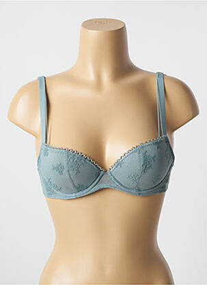 Sutien efect material satinat top sutien modelat albastru PASSIONATA femeie