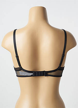 Sutien efect material satinat top sutien modelat negru PASSIONATA femeie