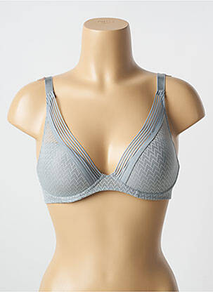 Sutien efect material satinat top sutien modelat gri PASSIONATA femeie