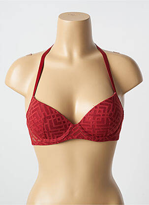 Sutien efect material satinat top sutien modelat roșu PASSIONATA femeie