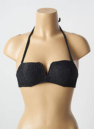 Sutien de costum de baie elasticitate top bentiță negru PRINCESSE TAM-TAM femeie