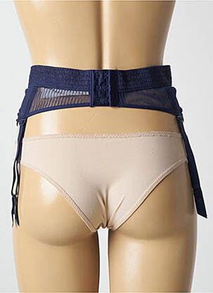 Corset/jartieră efect material satinat albastru PASSIONATA femeie