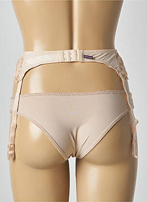 Corset/jartieră efect material satinat culoare piersică PRINCESSE TAM-TAM femeie