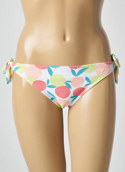 Chiloți de baie alb PRINCESSE TAM-TAM femeie