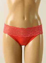 Tanga efect material satinat portocaliu AUBADE femme