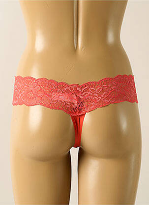 Tanga efect material satinat portocaliu AUBADE femeie