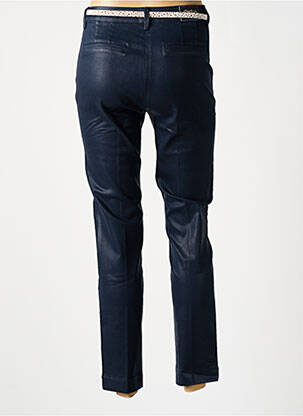 Pantalon chino închidere cu fermoar sub clapetă cu nasturi mărime normală albastru C'EST BEAU LA VIE femeie