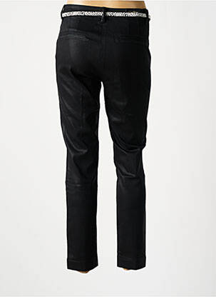 Pantalon chino închidere cu fermoar sub clapetă cu nasturi mărime normală negru C'EST BEAU LA VIE femeie