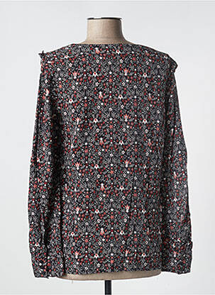 Cămașă imprimeu floral mâneci lungi negru C'EST BEAU LA VIE femeie