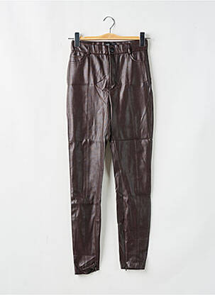 Pantalon slim maro ZARA femeie