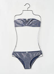 Costum de baie din două piese elasticitate top bentiță albastru PRINCESSE TAM-TAM femme