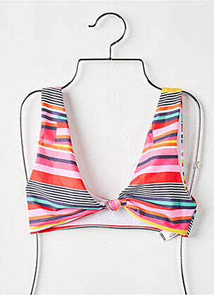 Sutien de costum de baie elasticitate top triunghiuri roșu ASOS femeie