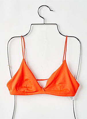 Sutien de costum de baie elasticitate top triunghiuri portocalie WEEKDAY femeie