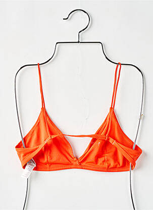 Sutien de costum de baie elasticitate top triunghiuri portocalie WEEKDAY femeie