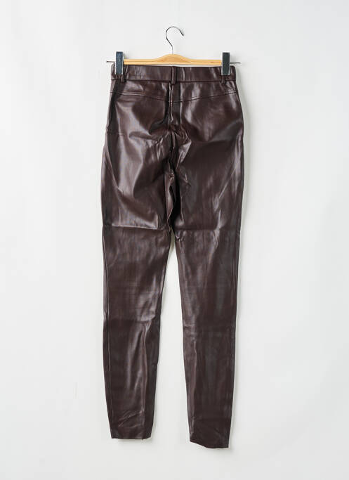 Pantalon slim maro ZARA femeie
