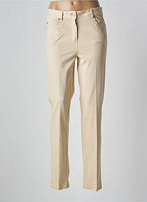 Pantalon slim elasticitate mărime normală bej SEE YOU femeie