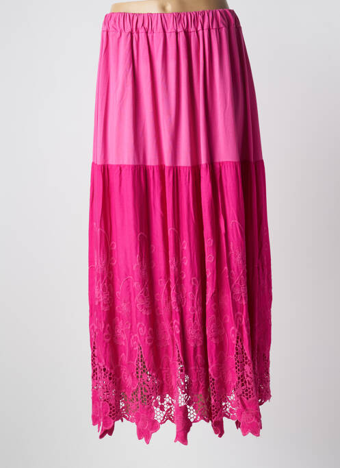 Fustă lungă roz SOPHIA CURVY femeie