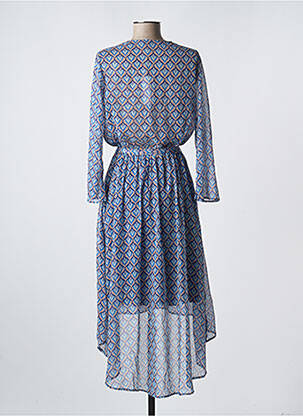 Rochie midi mâneci lungi mâneci lungi albastru IT HIPPIE femme