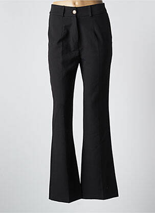 Pantalon drept elasticitate talie înaltă negru CHARMING GIRL femeie